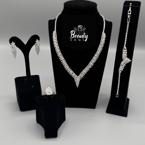Necklace, Earrings, Ring and Bracelet Set T10662
