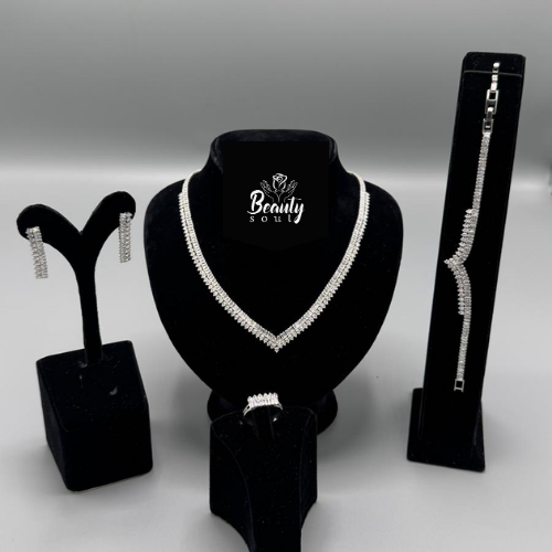 Necklace, Earrings, Ring and Bracelet Set T9440