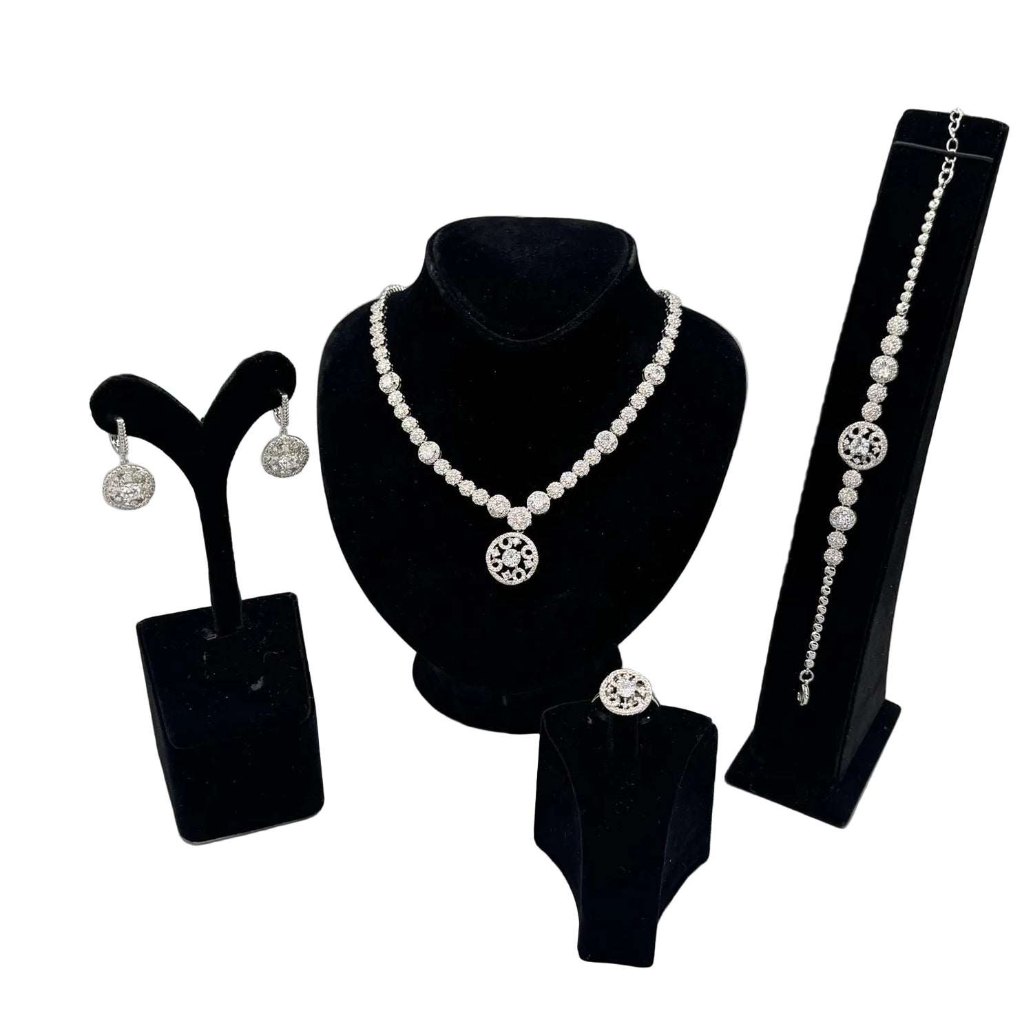 A6 Necklace, Earrings, Ring, and Bracelet Set