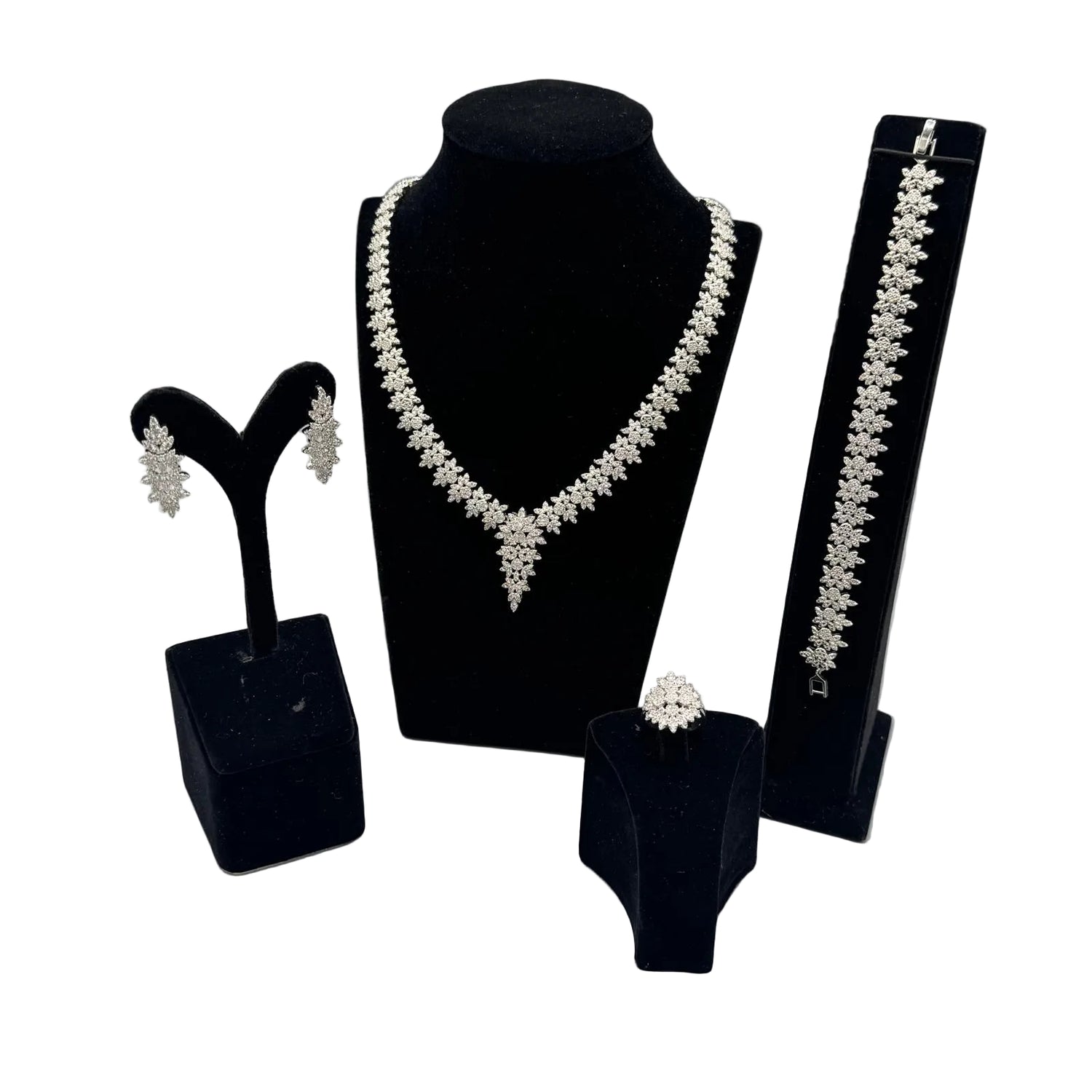 B7 necklace and earrings set