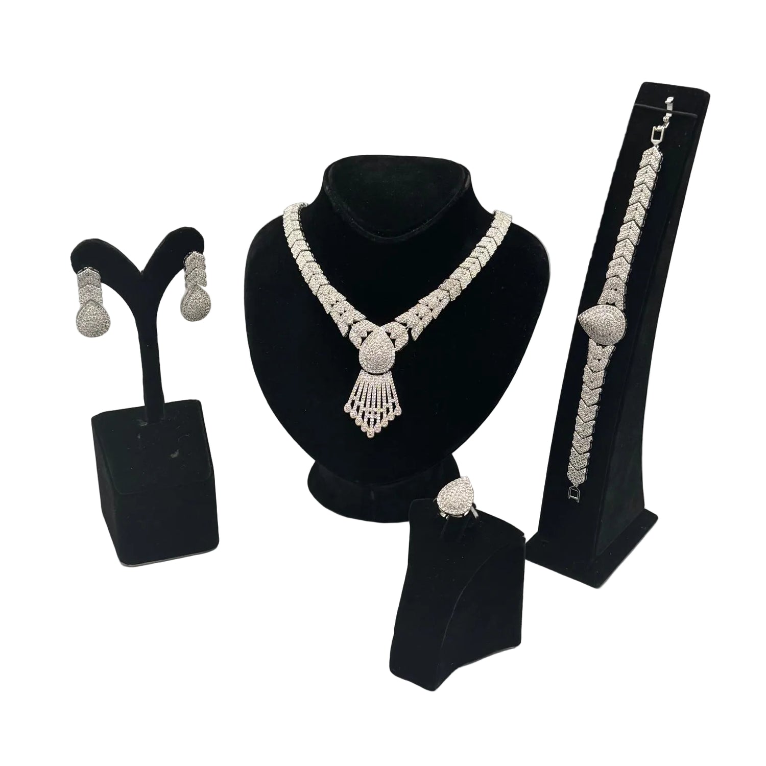 B20 Necklace, Earrings, Ring and Bracelet Set
