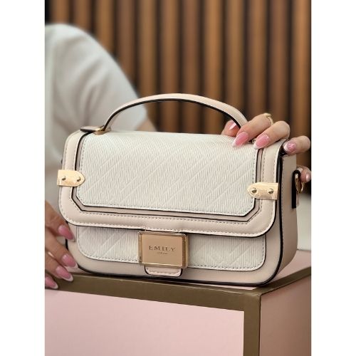 Emily Laurent small size, base 24 cm, white and pink