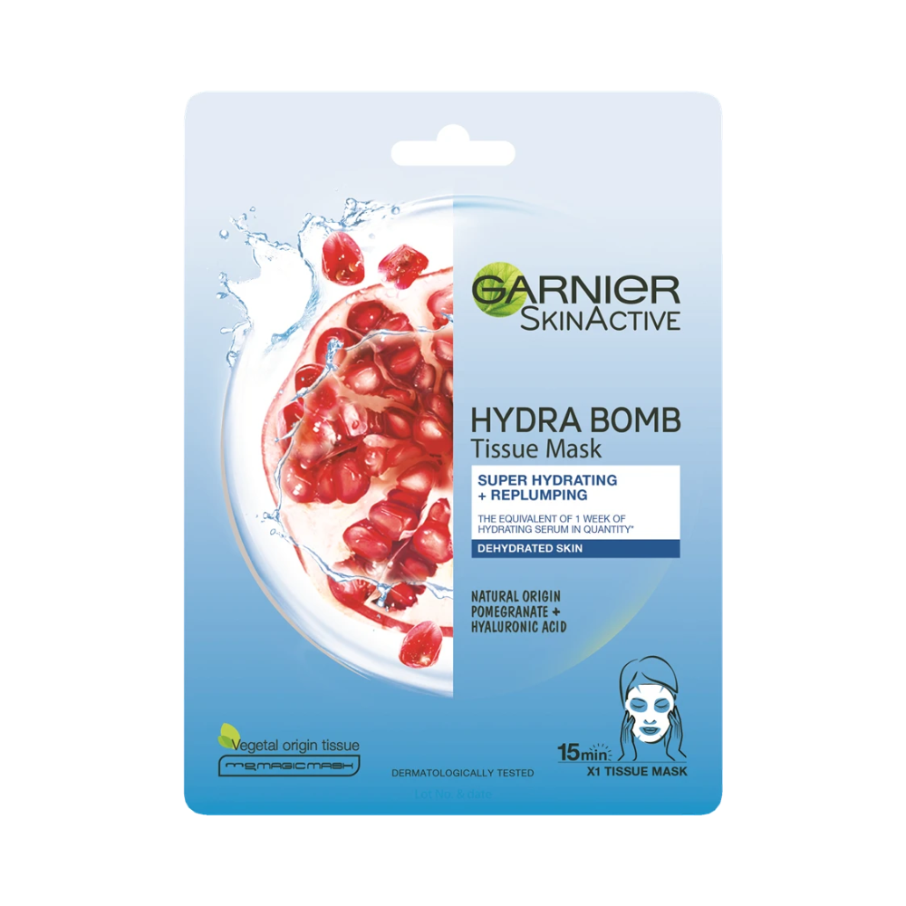 GARNIER HYDRA BOMB SHEET MASK DEHYDRATED SKIN