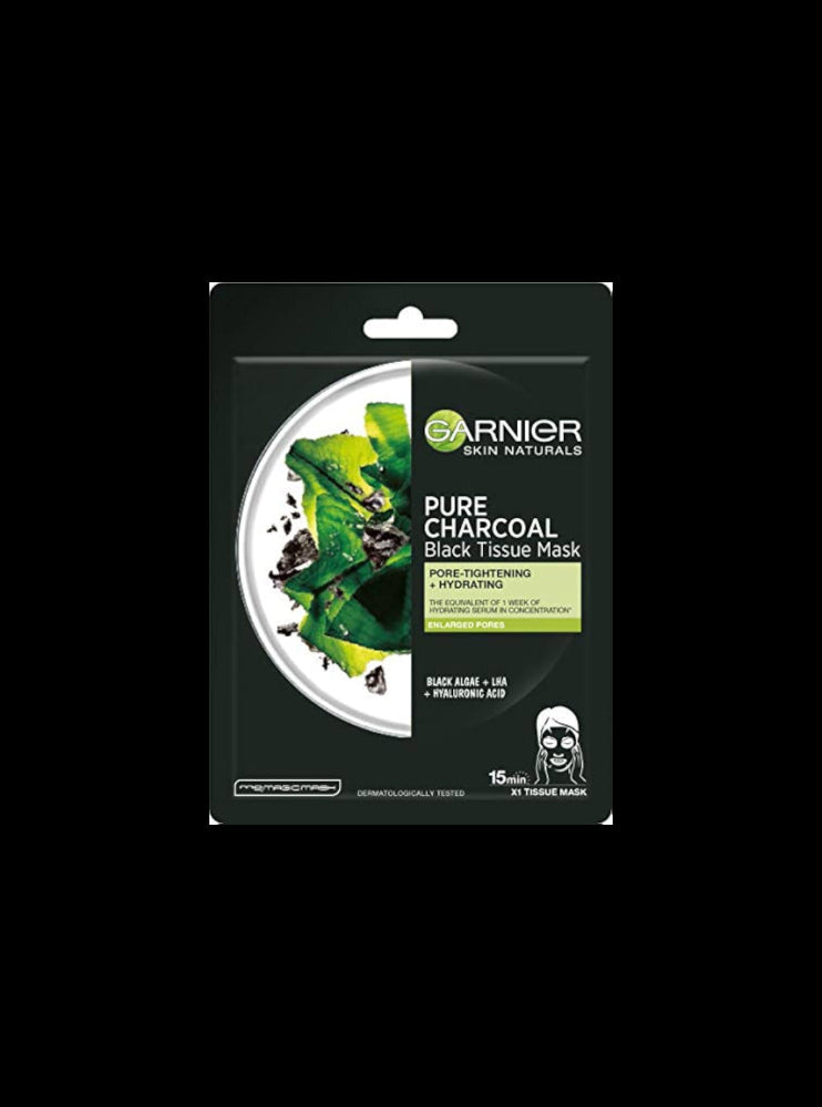 Garnier SkinActive Pure Charcoal Black Tissue Mask 28g