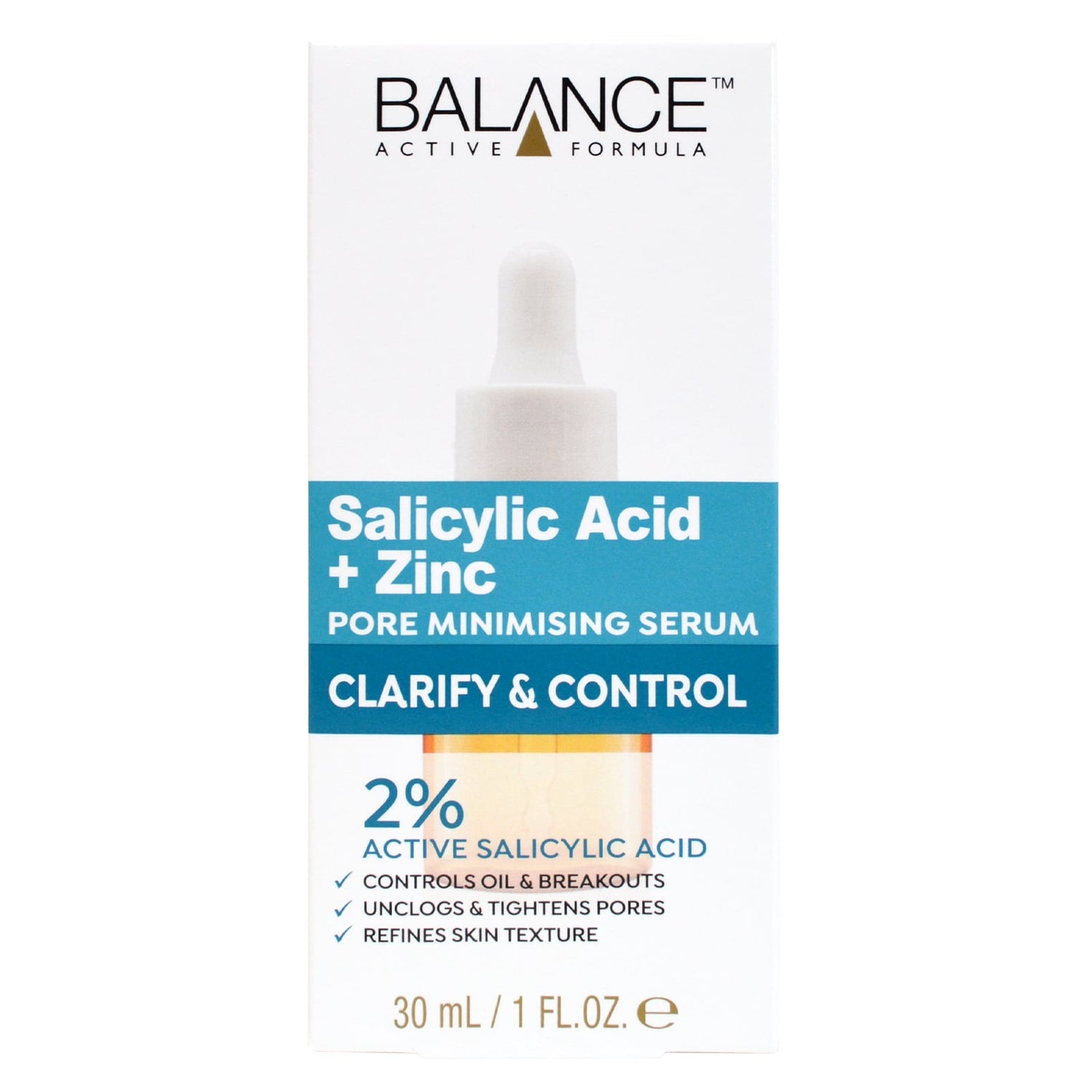 Balance Active Formula Salicylic Acid and Zinc PCA Pore Minimising Serum – 30ml