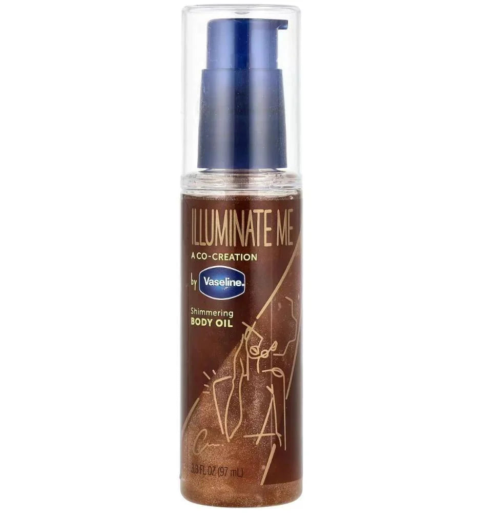 Vaseline Illuminate Me Shimmering Body Oil ‏