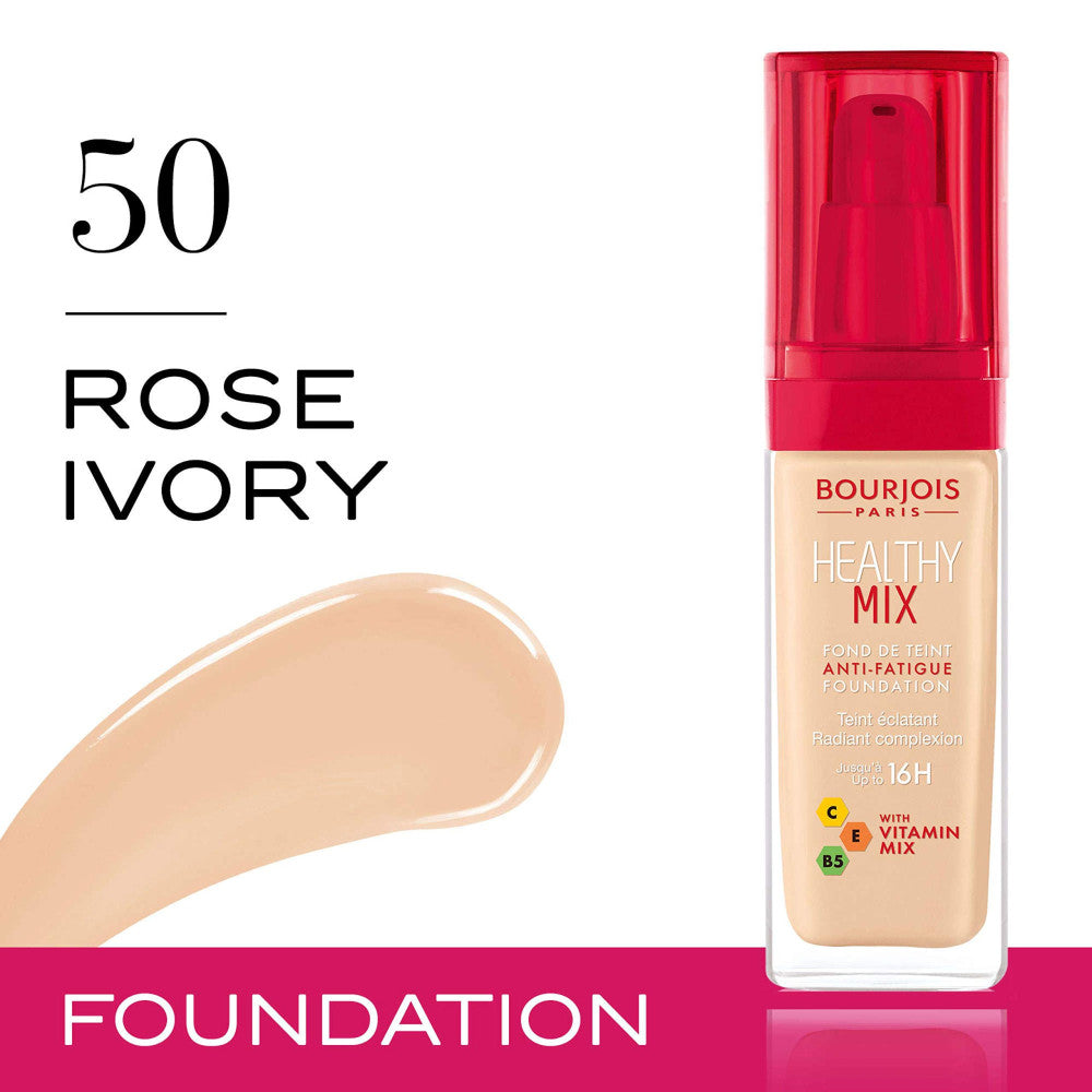 Bourjois Healthy Mix Clean Foundation, Shade Rose Ivory 50C