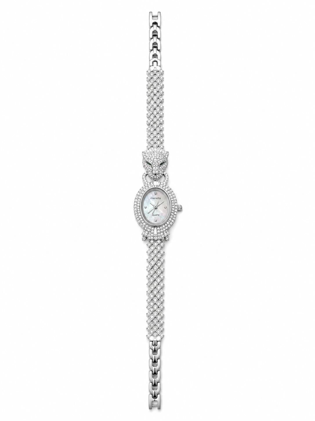 ساعة نسائية مرصعة زركون بتصميم     Bvlgari