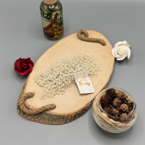 Wide Pearl Brooch