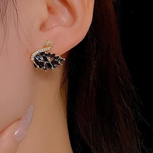 14K Gold Plated Earrings - Swarovski Crystal