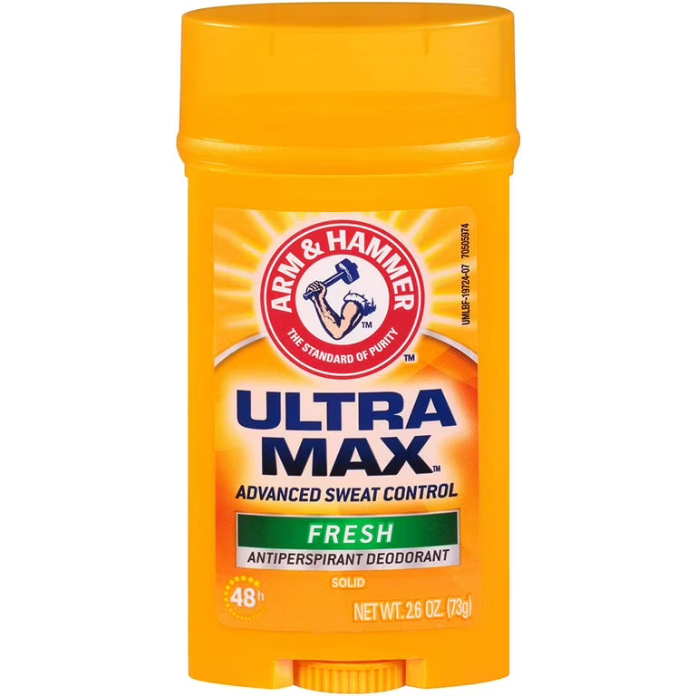 Arm & Hammer Ultra Max Solid Men Antiperspirant Deodorant, Fresh