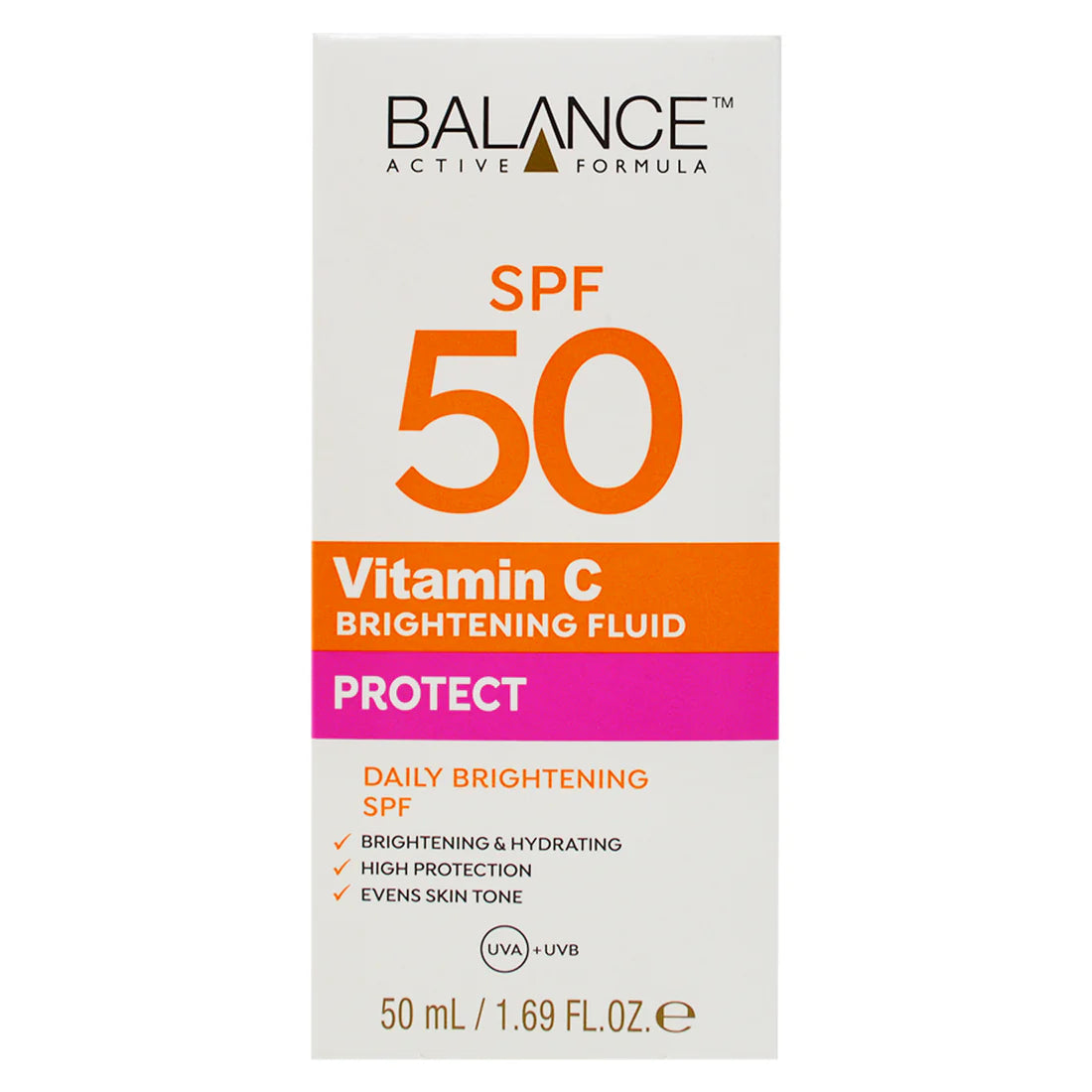 Balance Active Formula Vitamin C Brightening Fluid Protect SPF 50 50ml