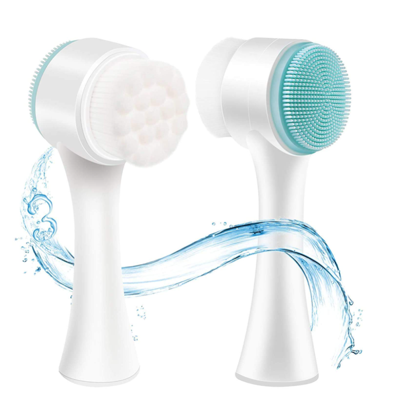 Silicone face cleansing brush
