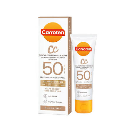 Carroten CC Suncare Tinted Face Cream SPF50 50ml