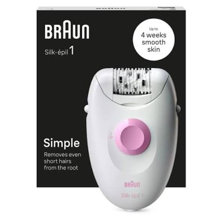 جهاز إزالة الشعر من الجذور بالملقط الكهربائي موديل Silk-épil 1 من Braun