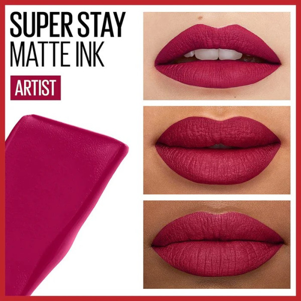 مايبيلين نيويورك سوبر ستاي مات إنك أحمر شفاه سائل - 120 "آرتيست"